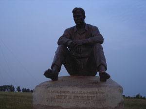 Памятник В.М. Шукшину на горе Пикет
